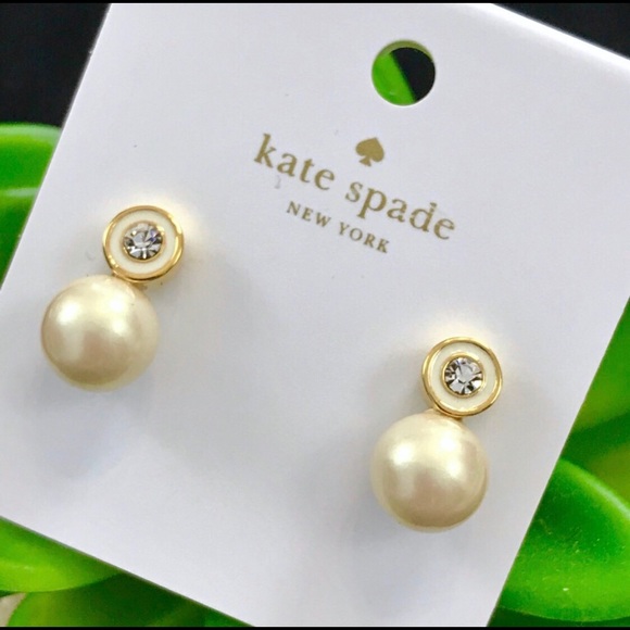 Kate Spade Pearly Delight Large Stud Earrings - Picture 2 of 5